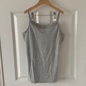 Justice 18 Ribbed tank with built in bra